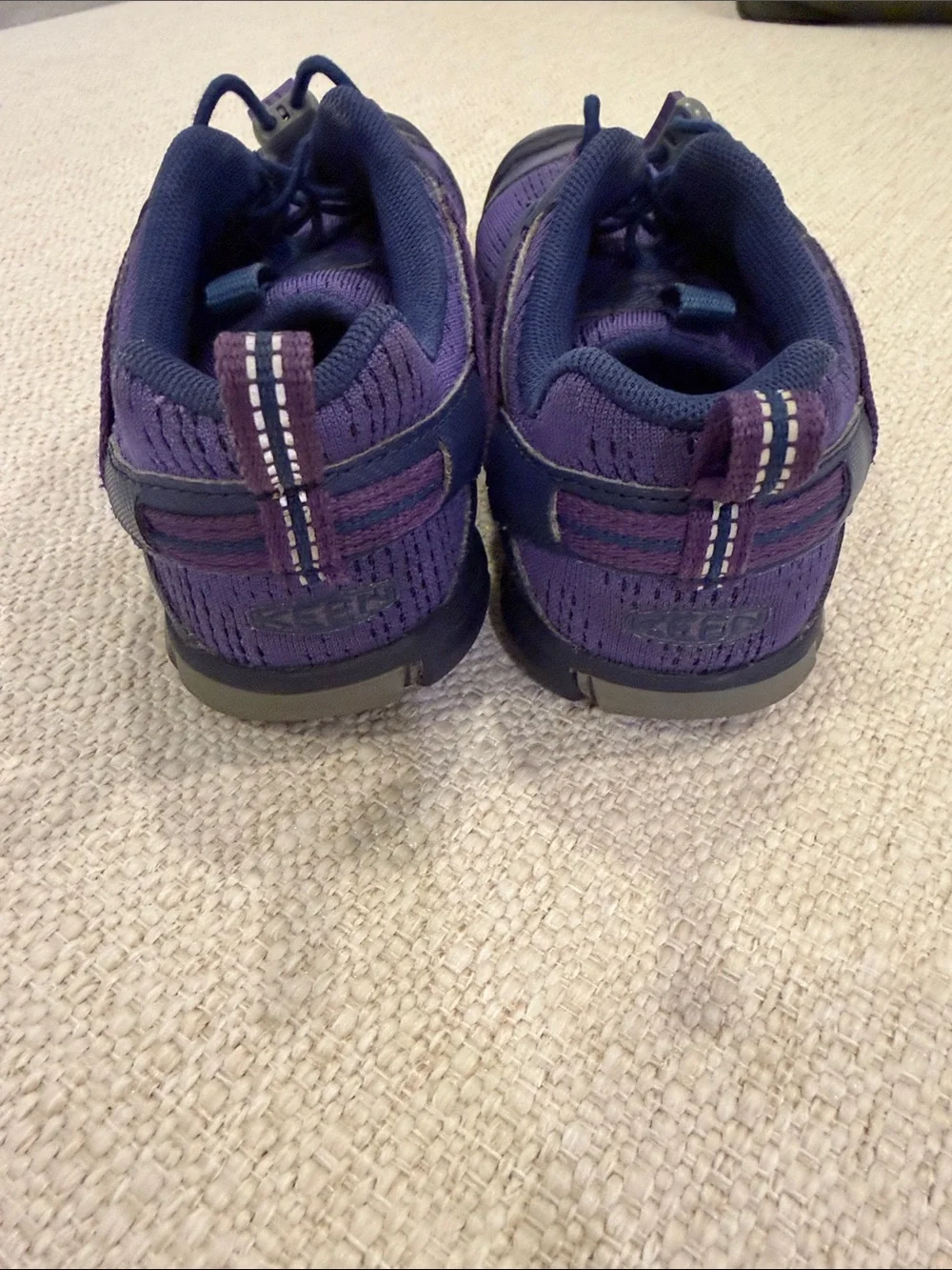 Keen Kids Purple and Navy Bungee Lace Sneakers